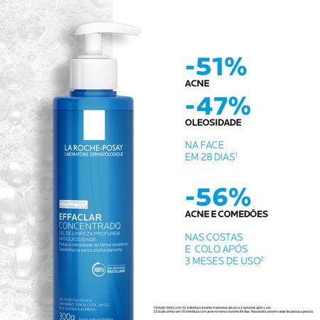 Gel Facial de Limpeza La Roche-Posay Effaclar Concentrado 300 g