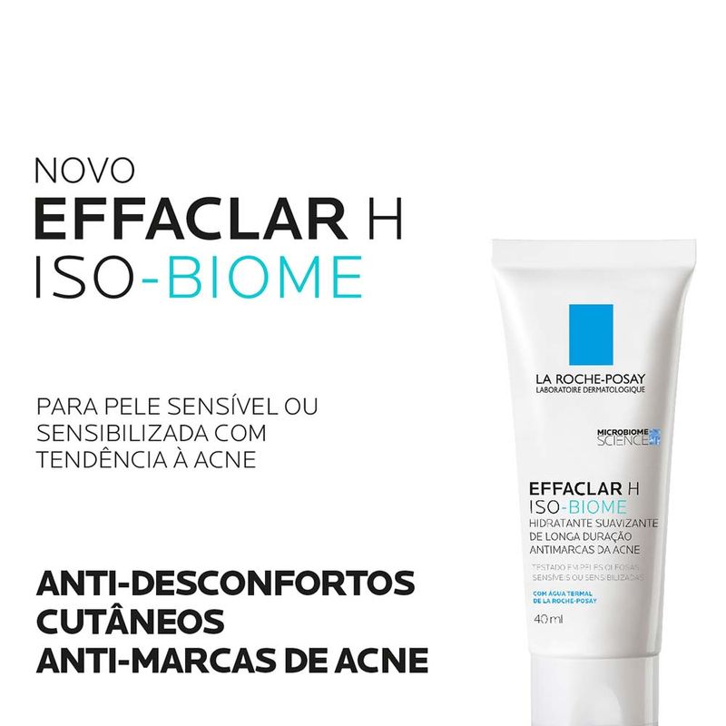 Hidratante Facial La Roche Posay Effaclar H Iso Biome 40ml
